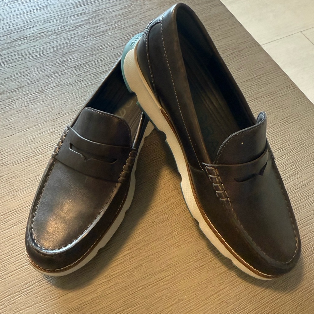 Cole Haan Brown Leather Penny Loafers